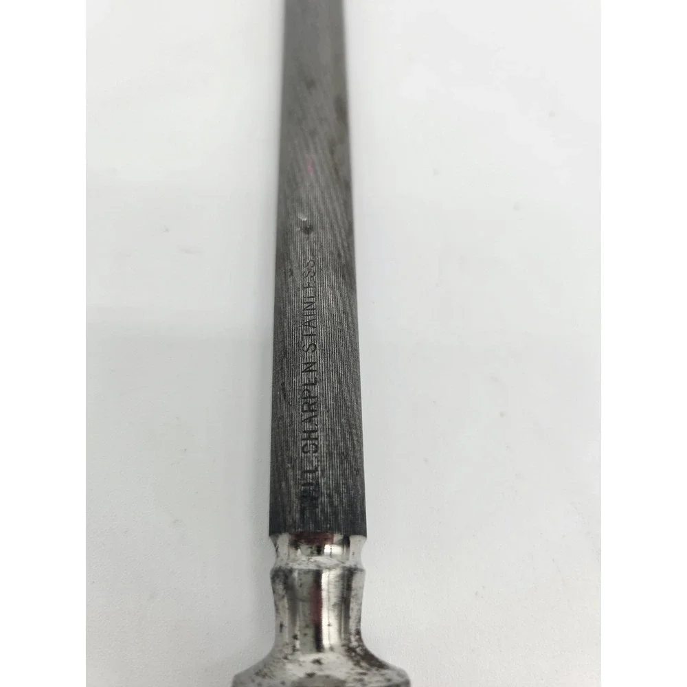 Vntg Yellow Honing Knife‎ Sharpener MCM 13.75